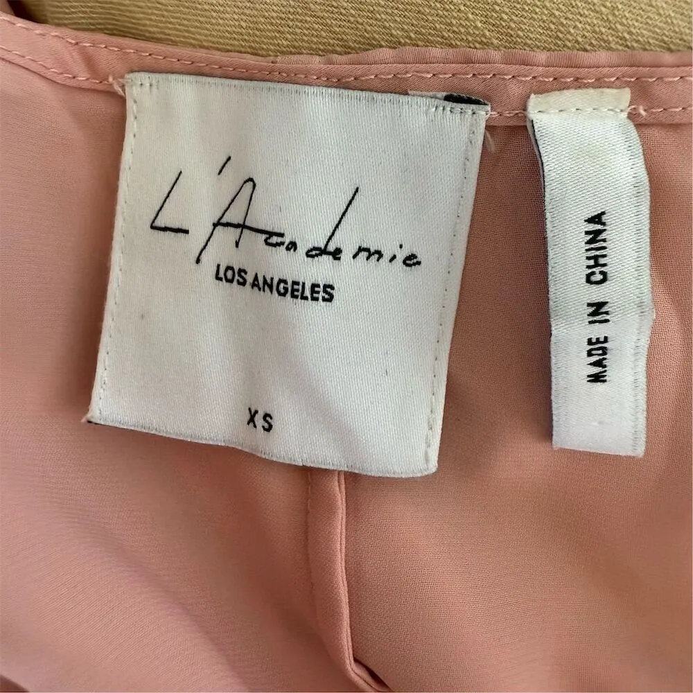 Revolve L'Academie The Wrap Pale Orchid XS Powder Pink Wrap Cami Top - Image 5