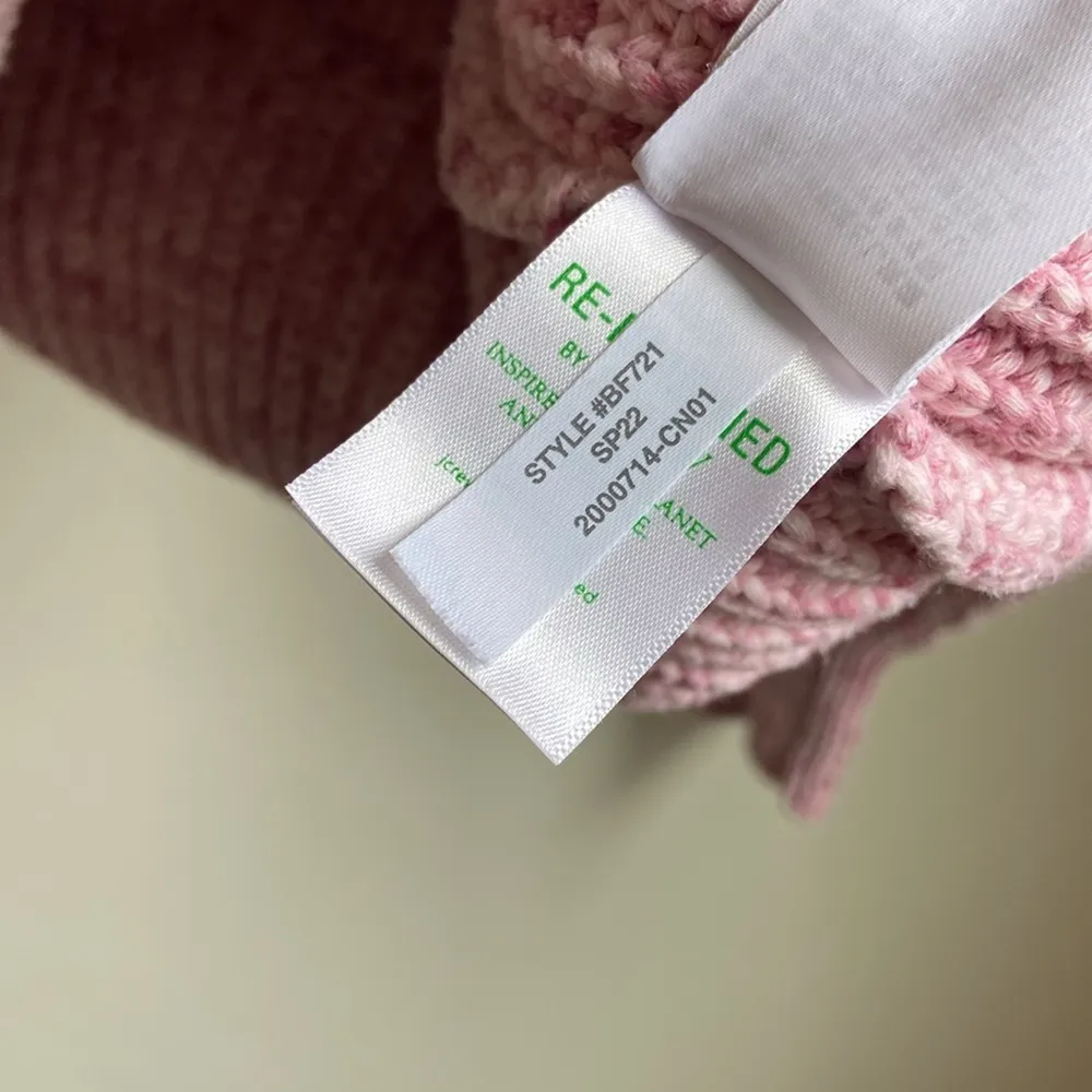 J. Crew Marled cotton-blend crewneck sweater (Sz XL) pink & white - Image 8