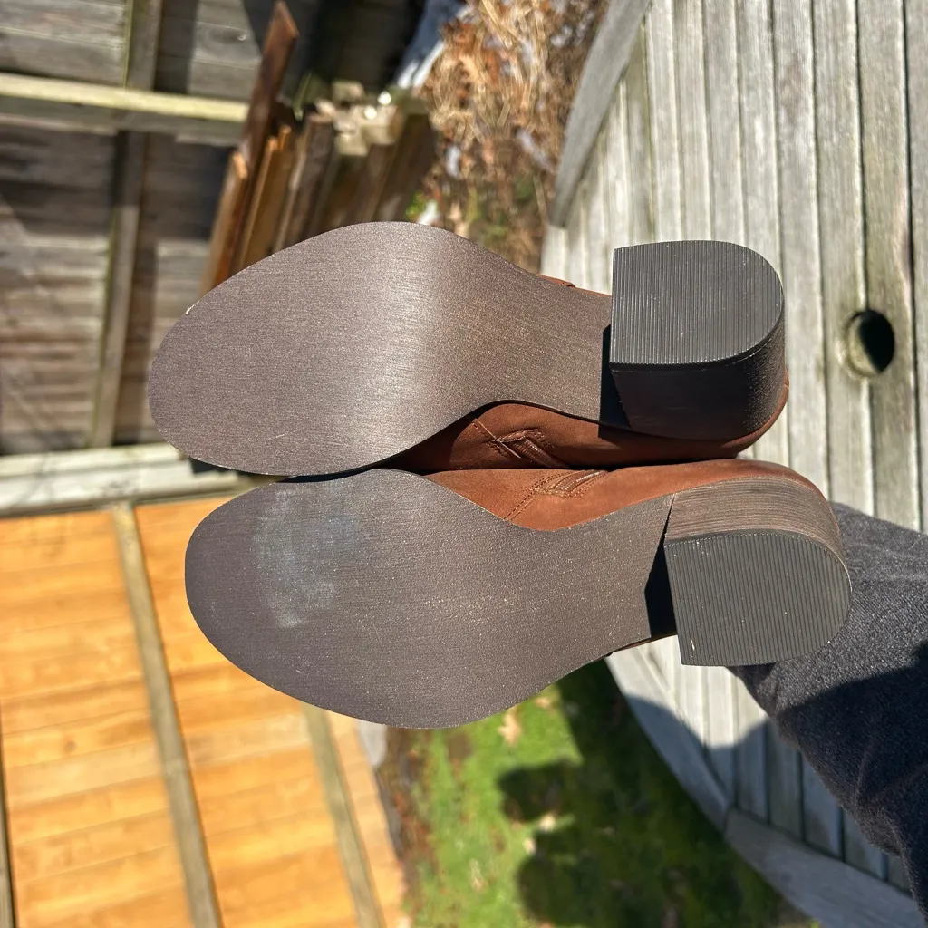 BP . Lance Leather Block‎ Heel Bootie - Size 8 - Image 9