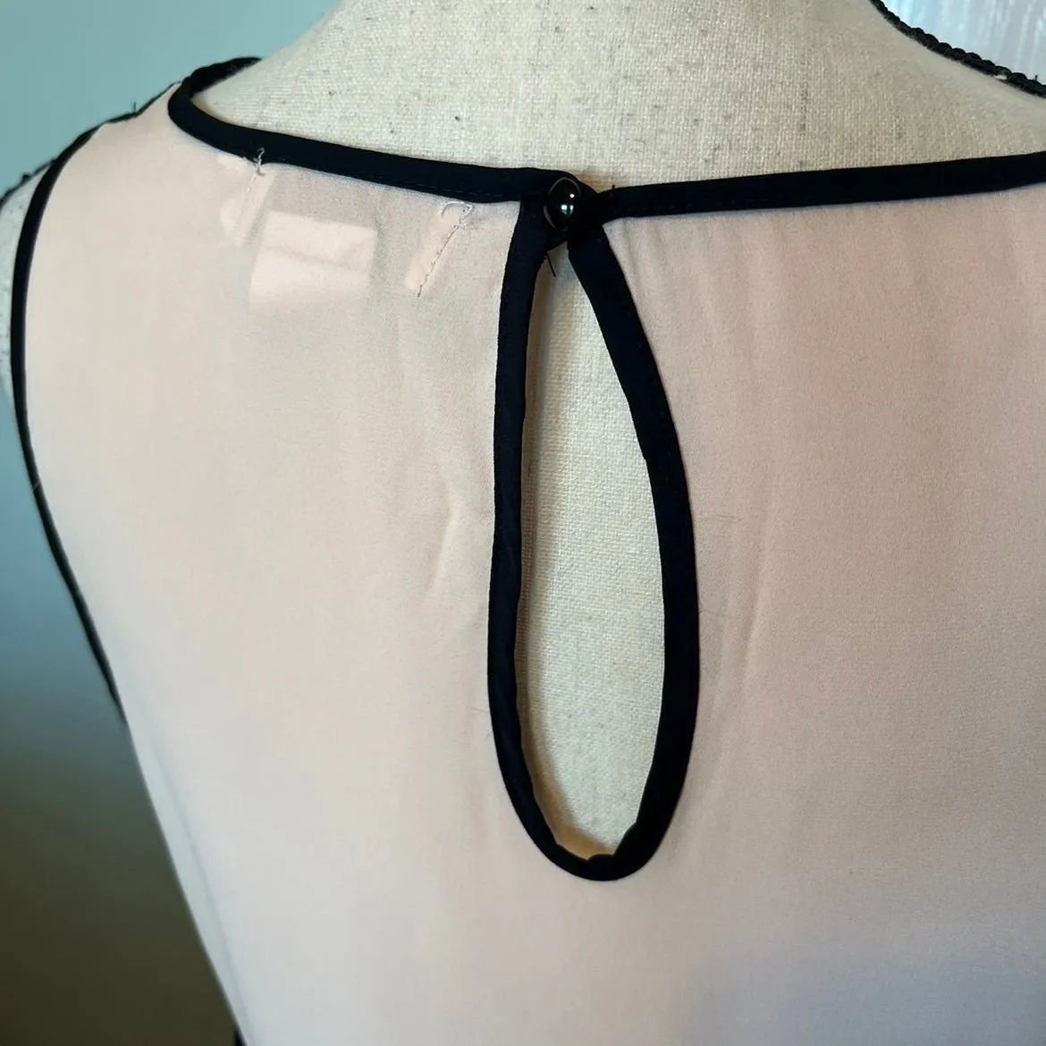 Soulmates pink and black‎ velvet leopard sleeveless tank blouse size tag removed - Image 5