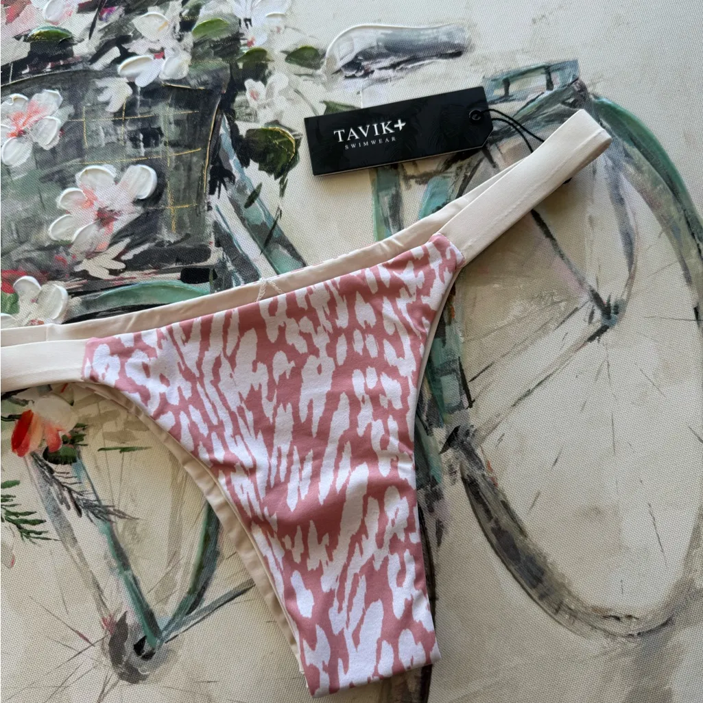 BUNDLE 2 ITEMS FOR $8✨ LAST PRICE🍒🤍 TAVIK minimal coverage heather swim bottom Pink Size XS - Image 3