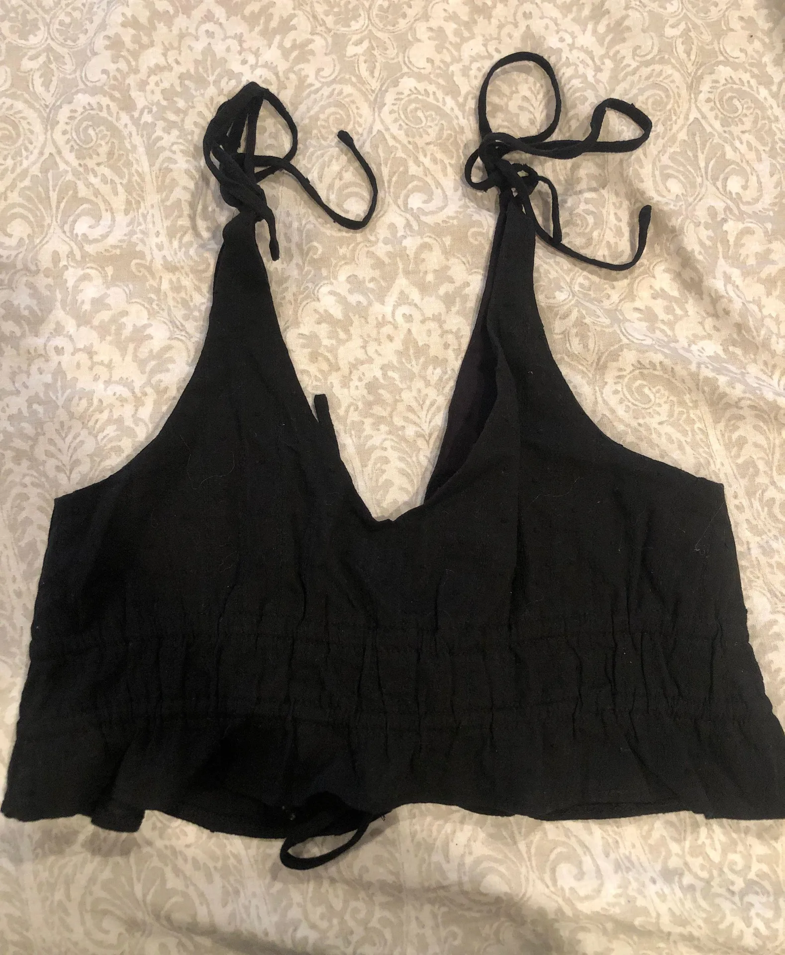 Princess Polly Black Crop Top - Image 3