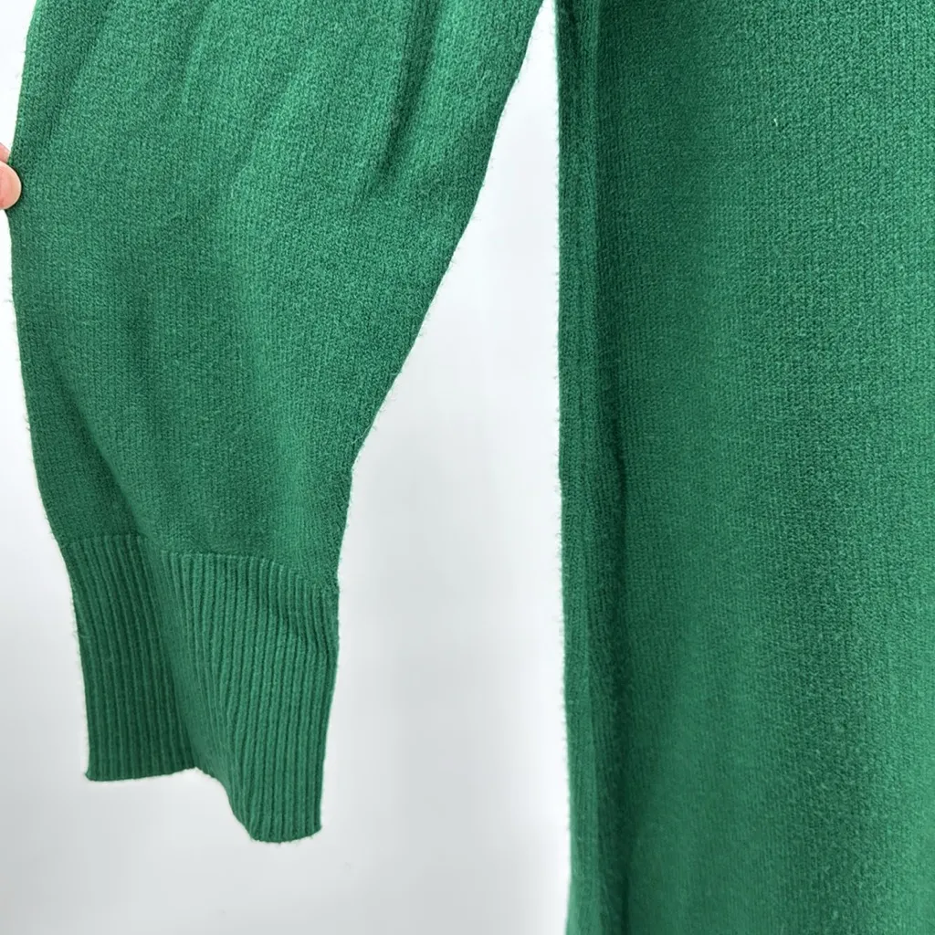 Free Assembly green mock neck midi sweater dress XL soft holiday winter modest - Image 7