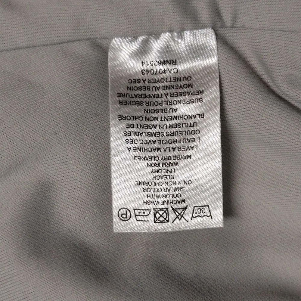 House of Harlow 1960 Grey Rib Sleeveless Crew Neck Bodysuit Snap Closure Size L - Image 6