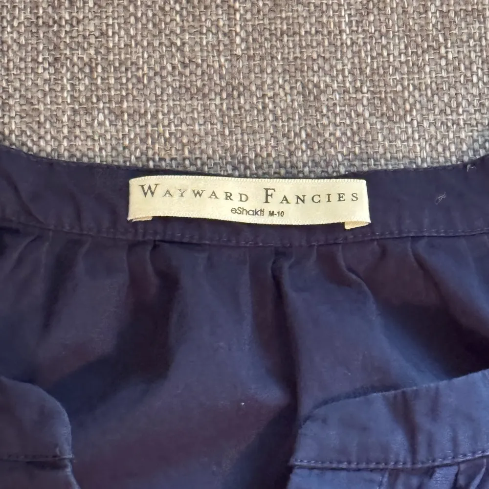 eshakti Casual Blue and Pink Puff Sleeve Sundress size M - 10 - Image 6