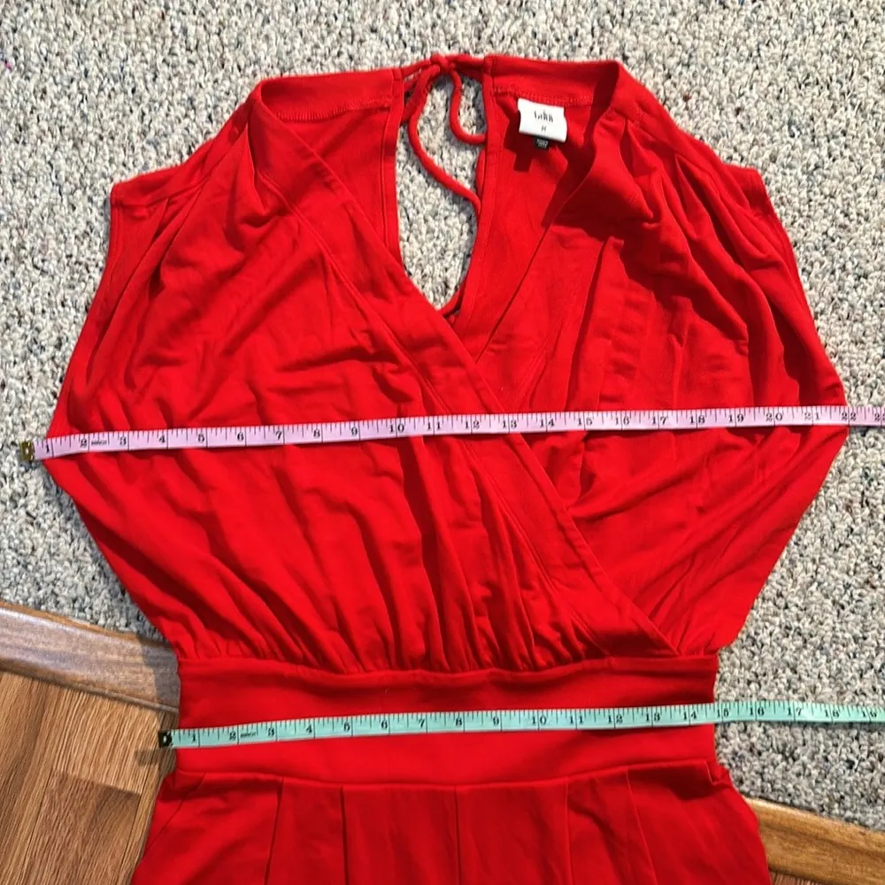 Cabi Uptown Jumpsuit Size M Cap Sleeves Cropped Wide Leg French Terry - Image 14