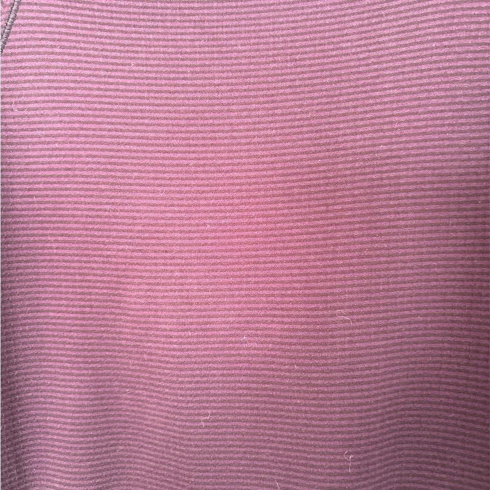 Athleta Heavenly Hail Striped Pullover Hoodie Size Medium, Thumb holes - Image 2