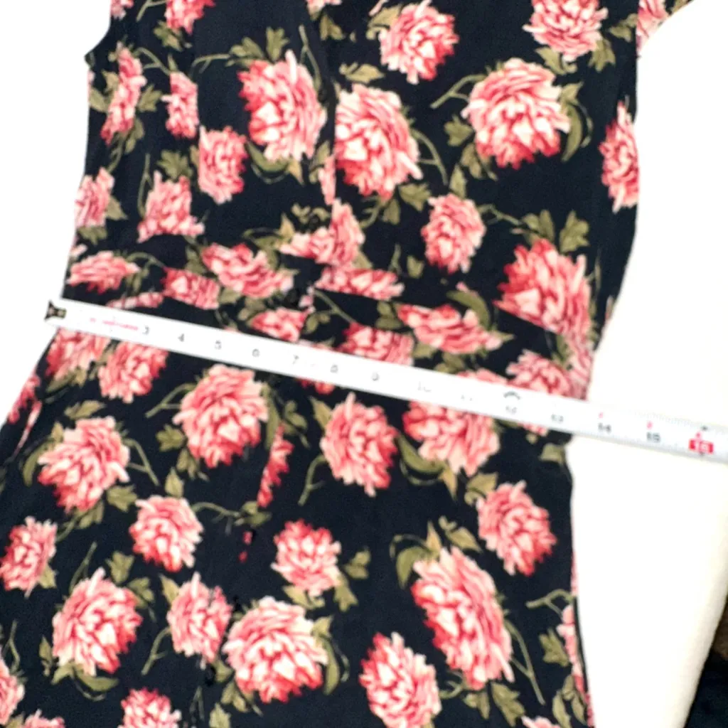 Topshop floral V-neck dess sz 8. Button up - Image 6