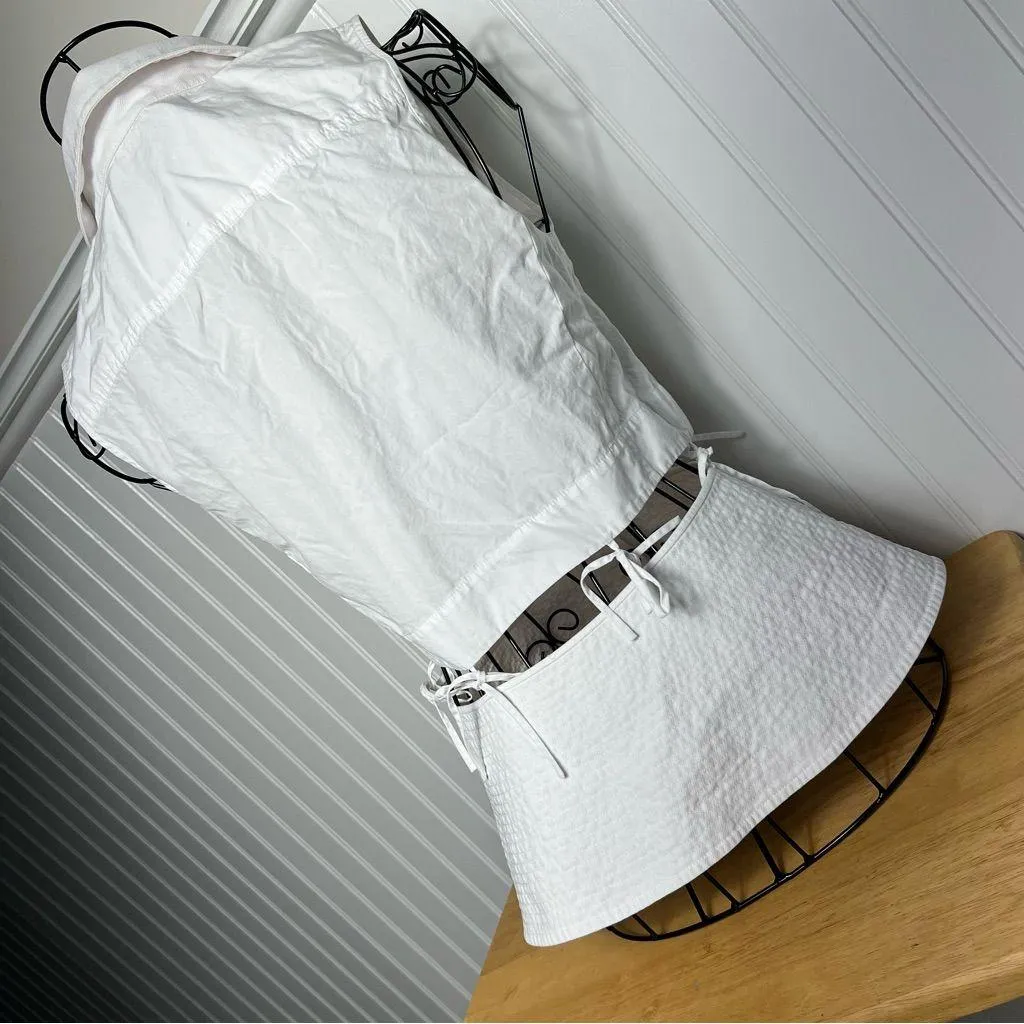 Alexander Wang White Sleeveless Button Down  cut out Shirt size 4 - Image 5