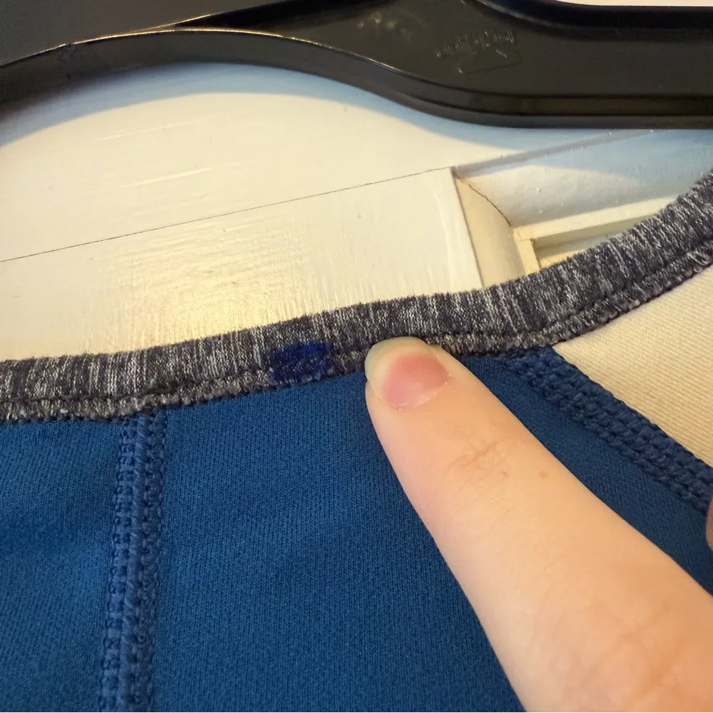 Lululemon Runder Under Reversible Long Sleeve Top in Blue, Grey, & Yellow - Image 7