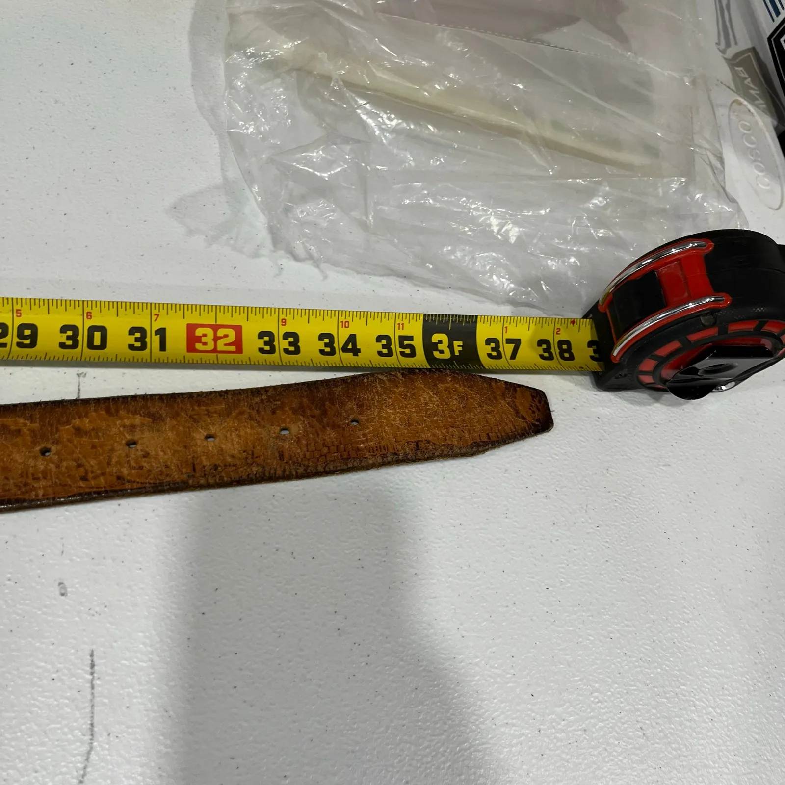 Vintage Leegin Tooled Medieval Leather Belt Rose Buckle Womens 32 Western Rodeo Brown - Image 5