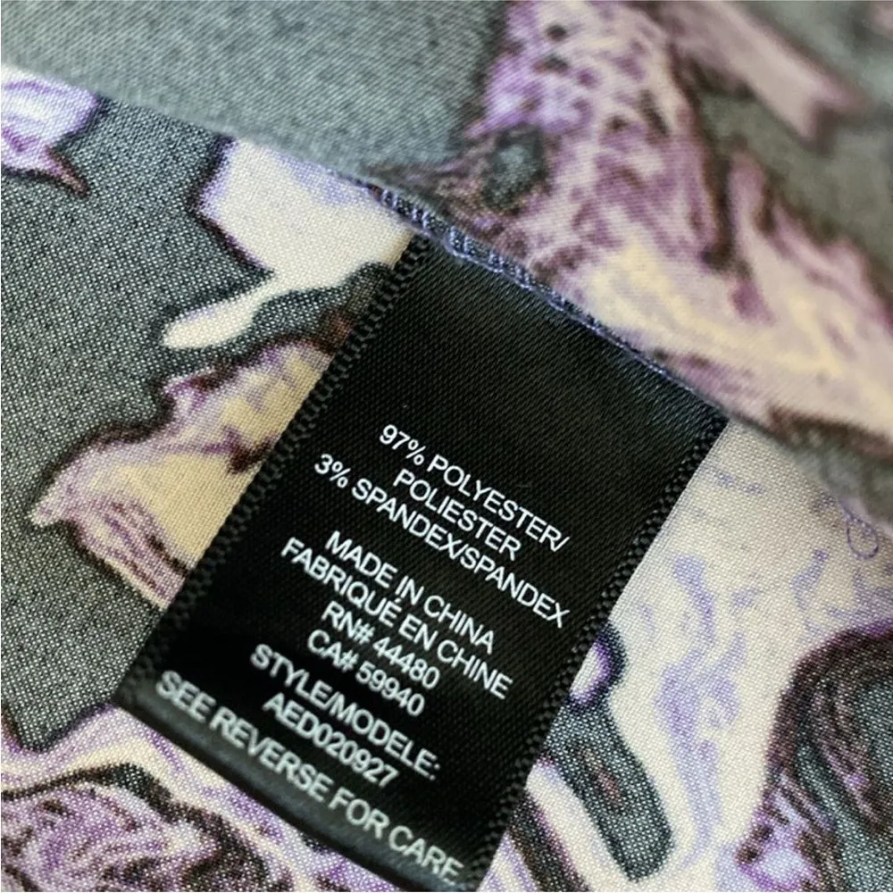 Afrm Women's Purple and White Dress Size L - Image 8