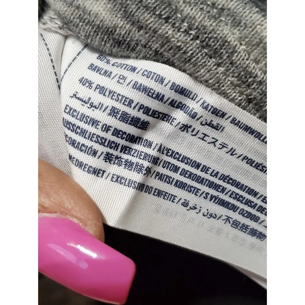 Abercrombie Women's Gray Cotton Round Neck Long Sleeve Pullover Knit Sweater S - Image 10