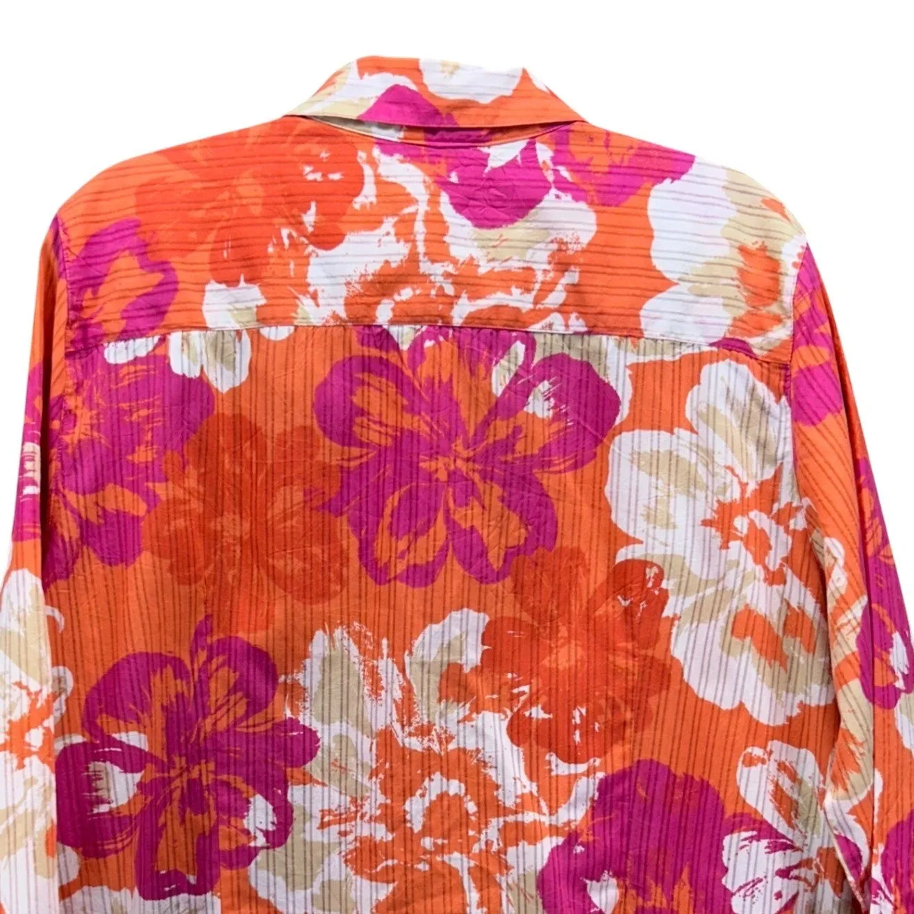 Alfred Dunner Womens Button Up Top Size 16 Tunic Floral Maximalist Eclectic Work - Image 6