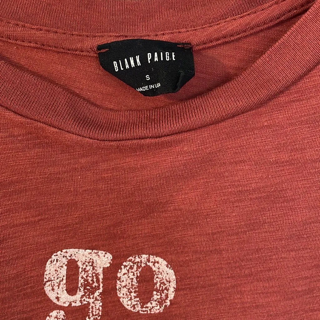 Blank Paige Women's Red Graphic‎ T Shirt Size Small Go Ask Your Dad Graphic Tee - Image 2