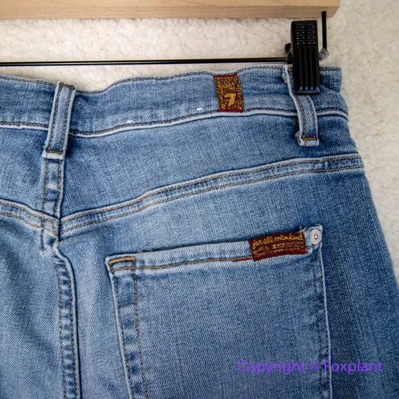 7 For all mankind the ankle skinny jeans raw hem, women‎ size 28 - Image 10