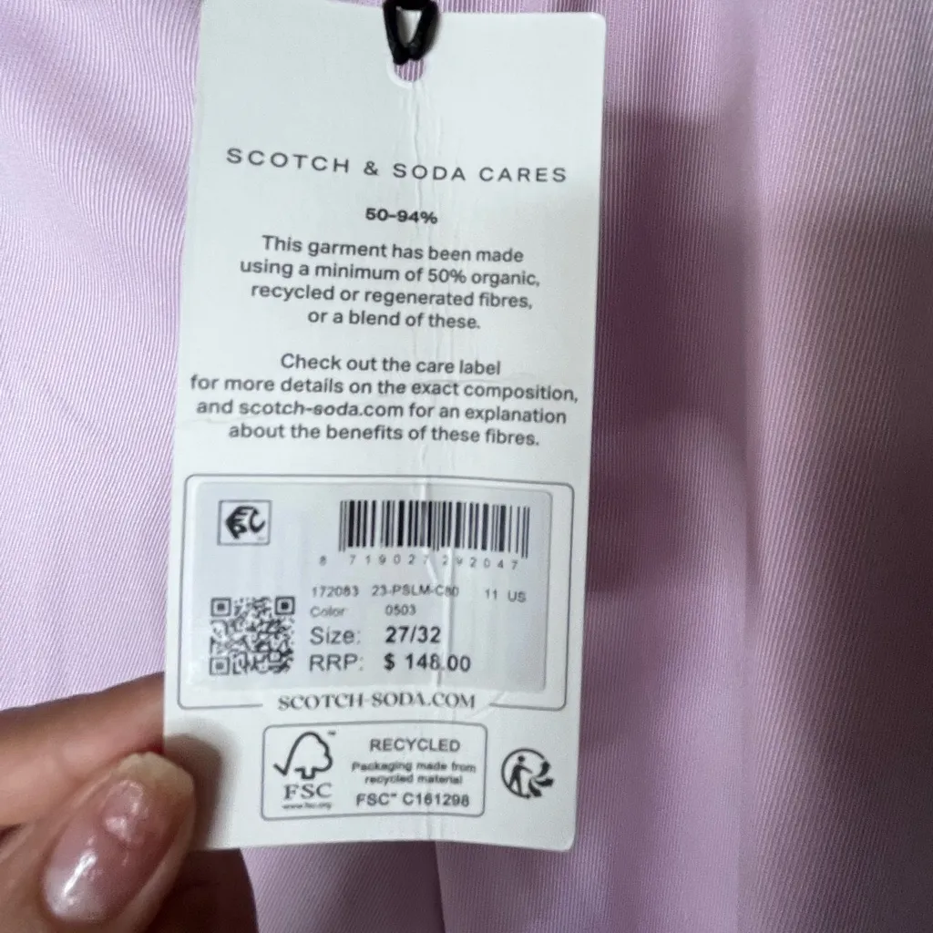 Scotch & Soda Pink Edie Drape Pants Dress Women’s 27/32 - Image 14