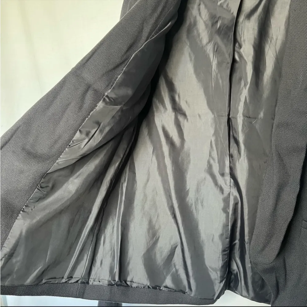 VTG RUSH blazer in gray textured jacquard size small - Image 5