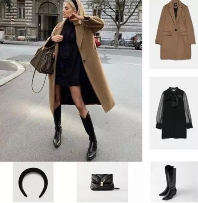 ZARA Blogger Favorites Black Organza Dress Size S - Image 7