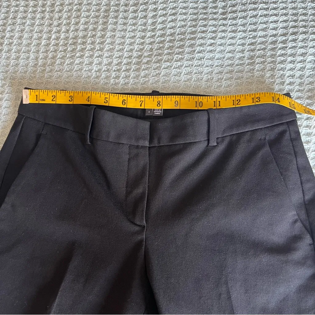 Theory Izelle C Jetty Black Dress Pants Womens 4 Work Career Dressy Office - Image 6