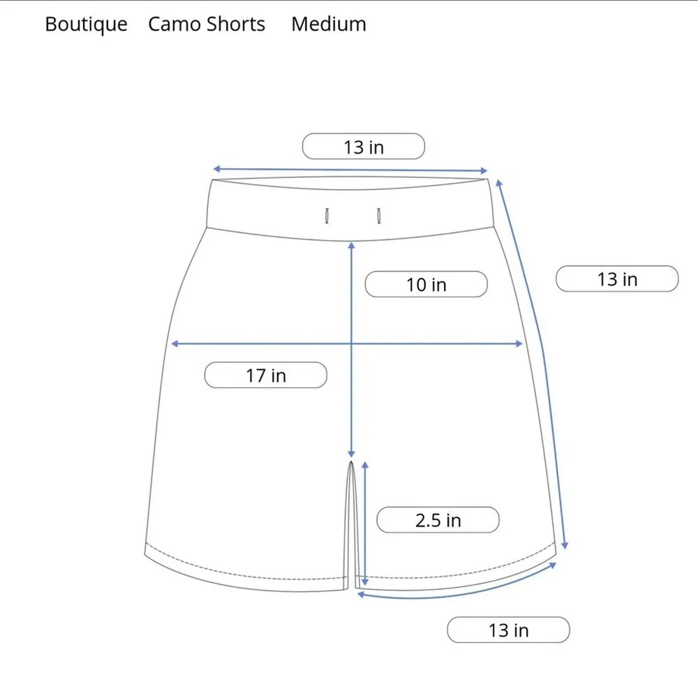 Women's Camouflage Drawstring Shorts Size M - Image 3