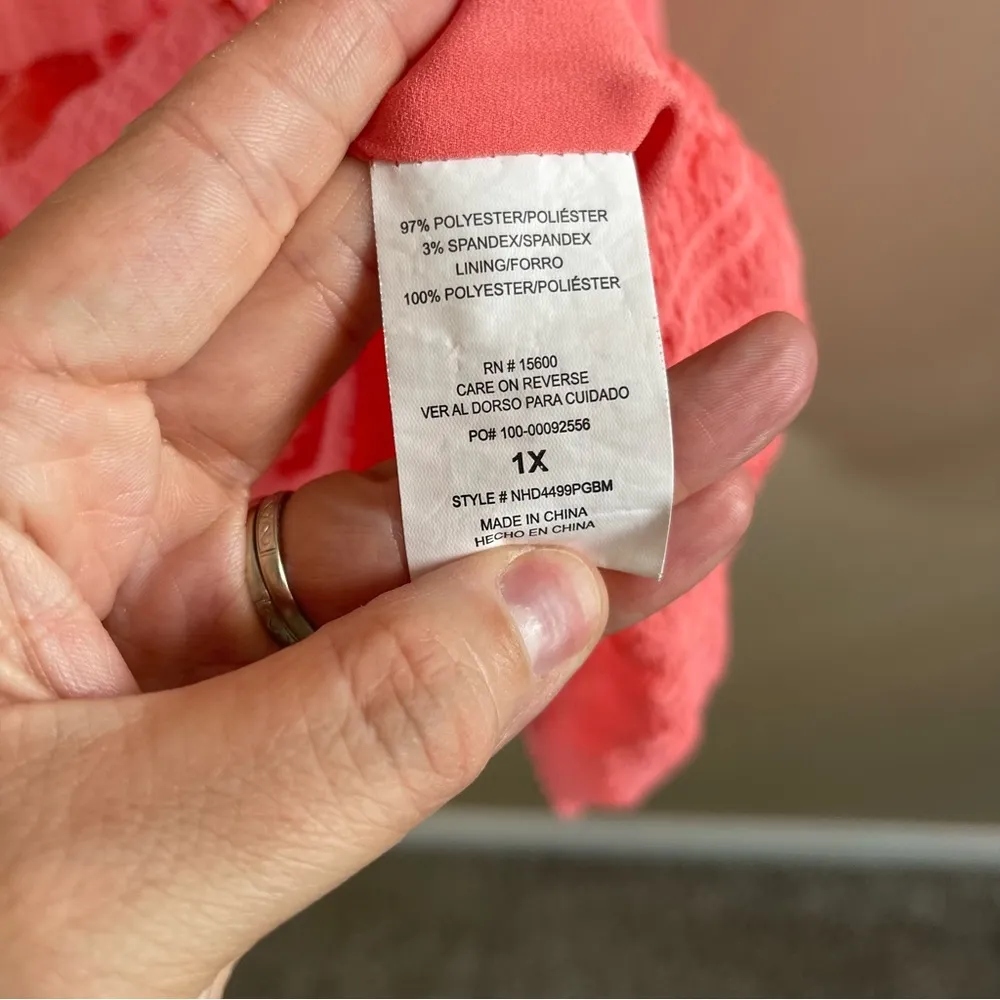 Rewind Coral Tiered Ruffled Sundress - Image 4