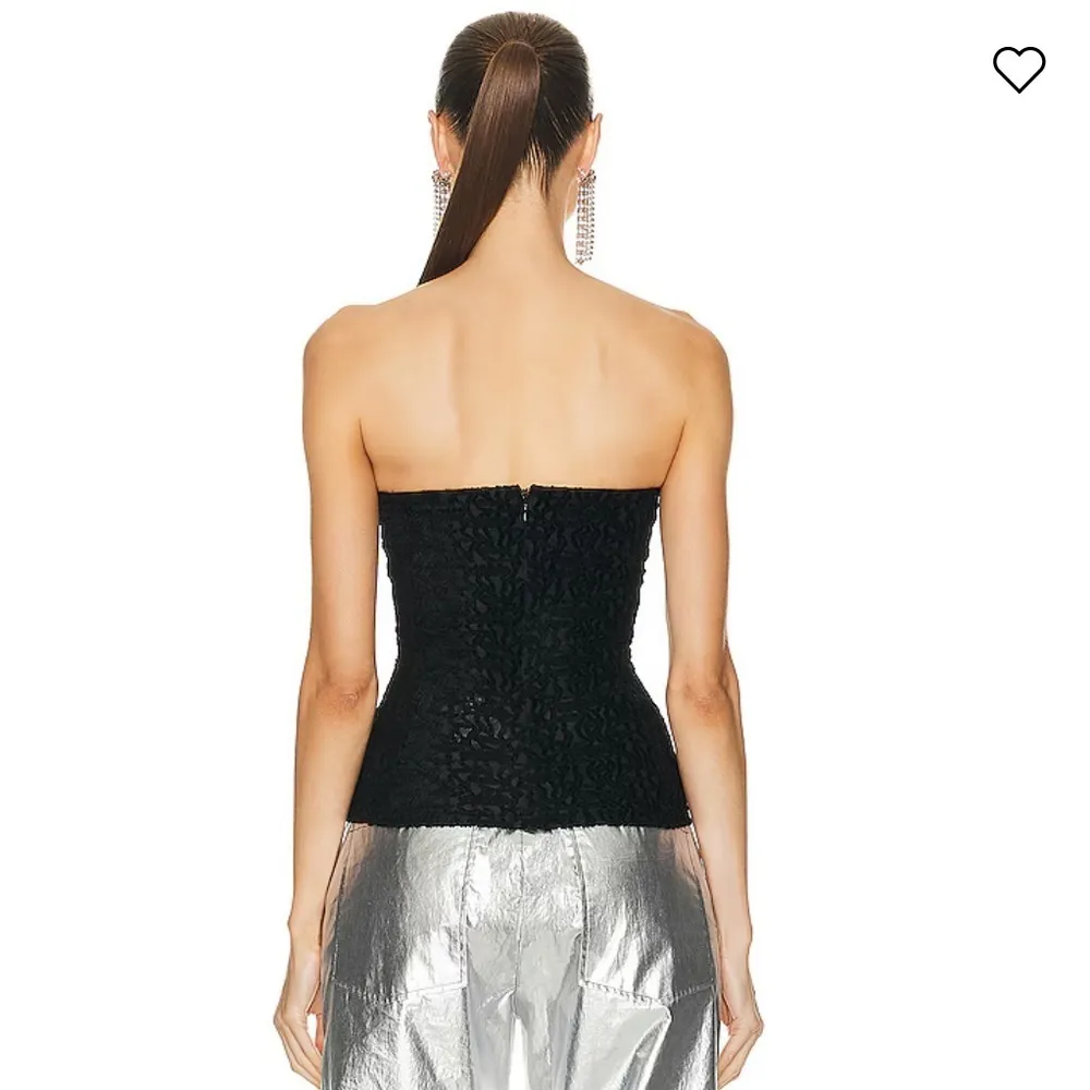 Isabel Marant Dolina Devore Velvet Top in Black - Image 3