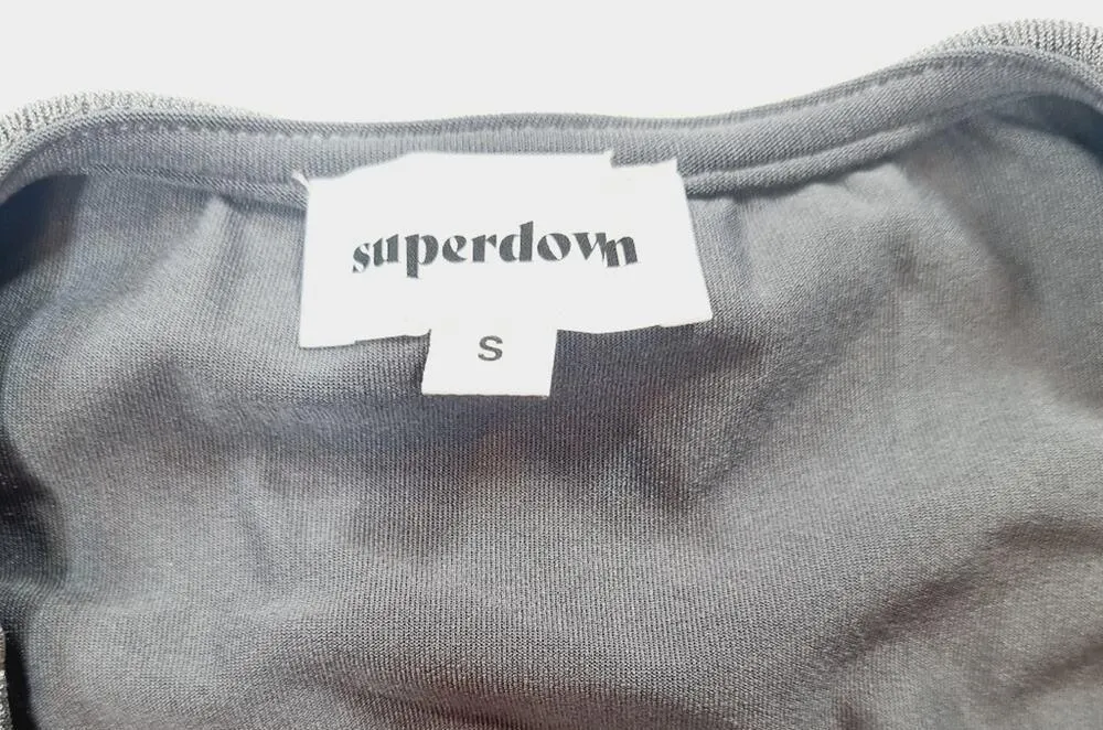 Superdown Cassie O Ring Dress in Grey Small - Image 10