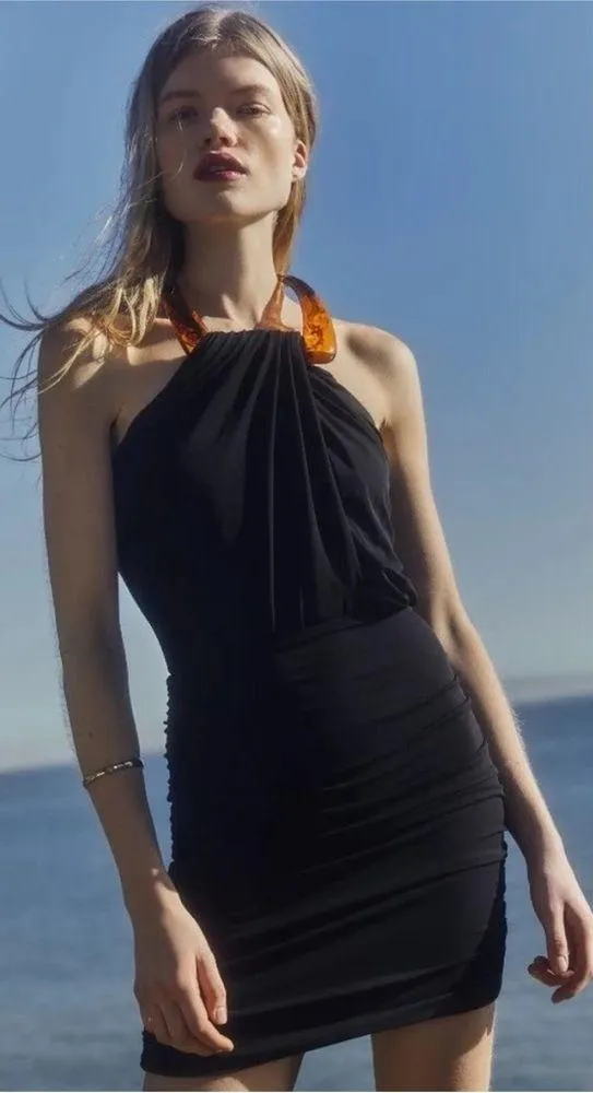 Jonathan Simkhai mirabella mini dress Black Size M - Image 9