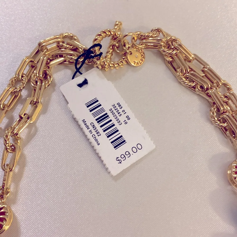 NWT Talbots semiprecious multi colored gold tone 2 strand necklace - Image 8