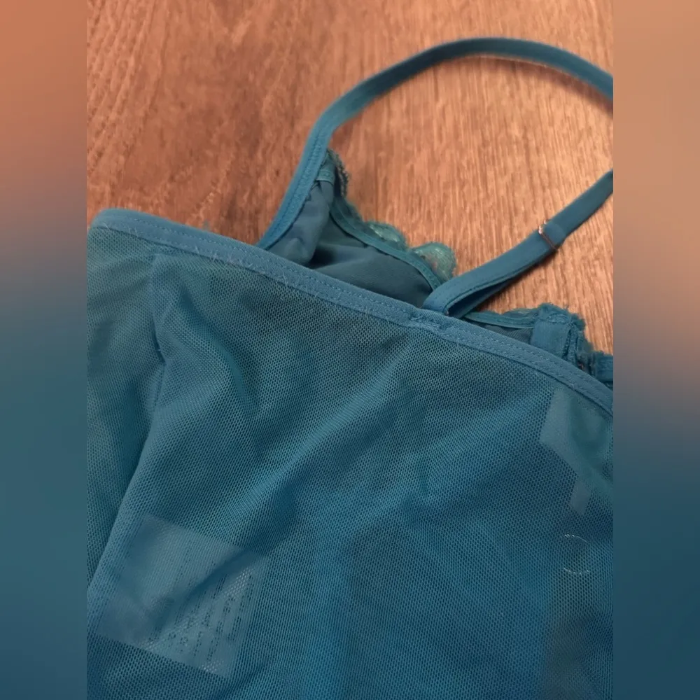 Princess Polly Lerina Top Blue lace corset top - Image 7