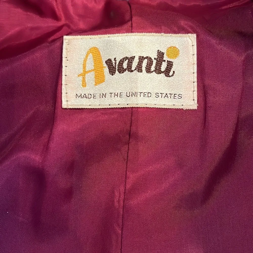 Avanti vintage sz10 purple suede jacket EVC see last 5 photos for signs of wear - Image 5