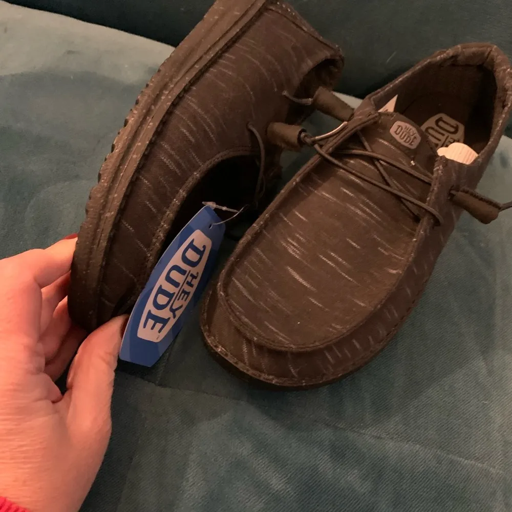 NEW Hey Dude Wendy Heathered Stretch Midnight Black Woman Size 8 - Image 2