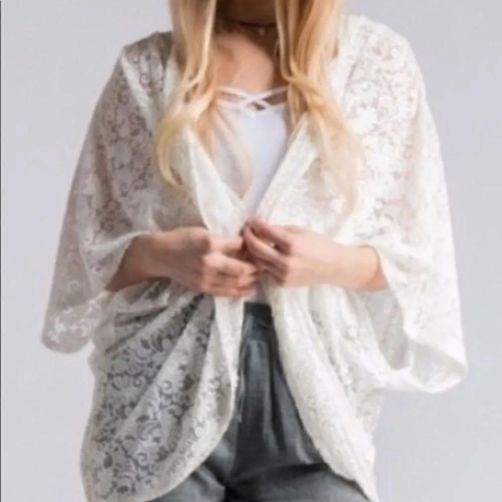 Paisley Lace Kimono‎ Size M - Image 4
