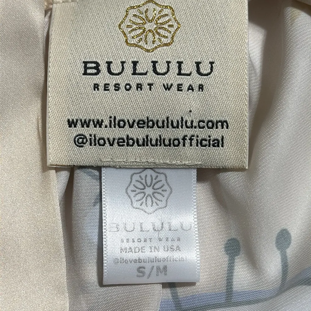 BULULU RESORT WEAR women’s size s/m fortune teller palm reader bohemian eyes Purple - Image 6