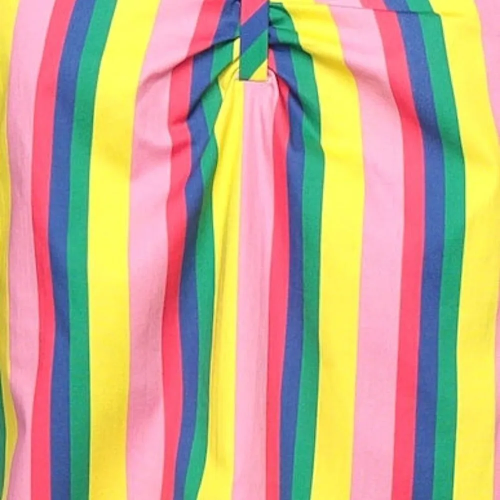 STAUD  Multi-Coloured Striped Ruby Top Size: S - Brand New - Image 5