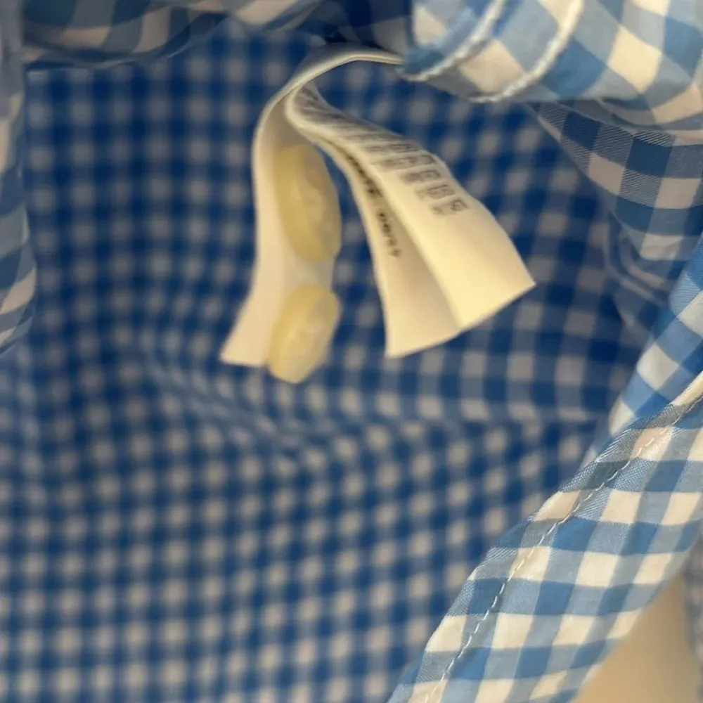 Vineyard Vines Gingham Picnic Style Plaid Size 10 Blue White Button Down Relaxed - Image 8