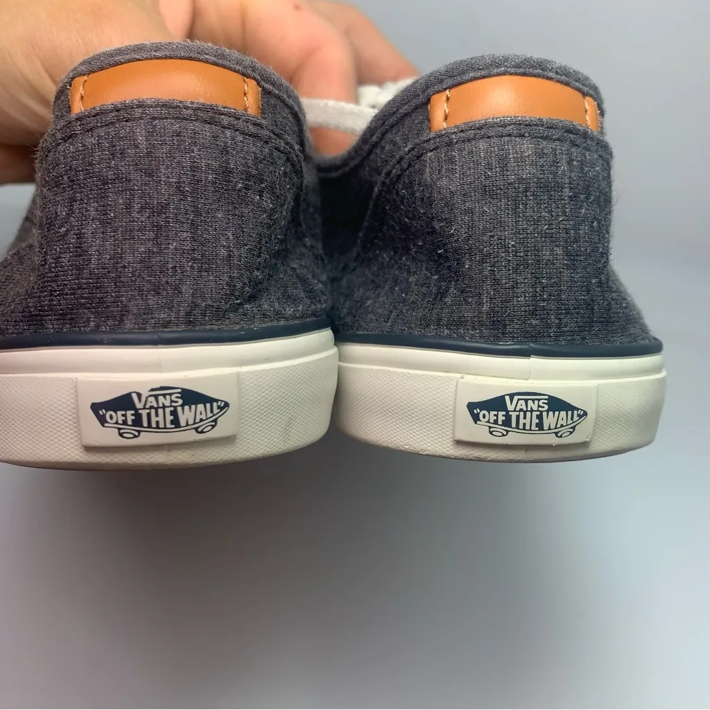 Vans Off The Wall Sneakers 
Women'sGray Cloth Shoes Lace Up Low‎ Top Size 7 - Image 8