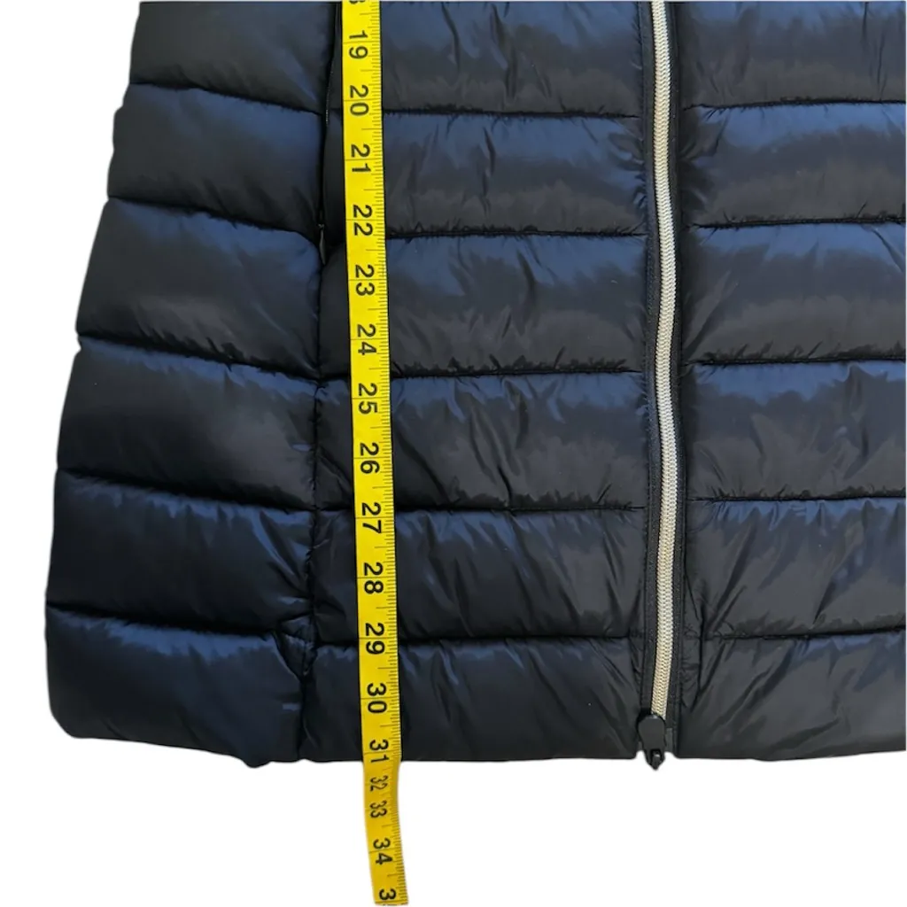 Save The Duck women’s animal free puffer coat mod Reese in black Size L - Image 12