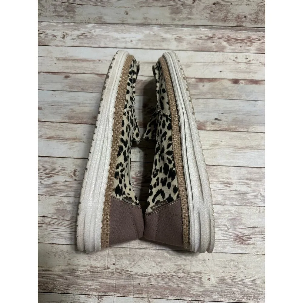Hey Dude Slip On Shoes Women's Size 10 Leopard Animal Print Cheetah - Image 6