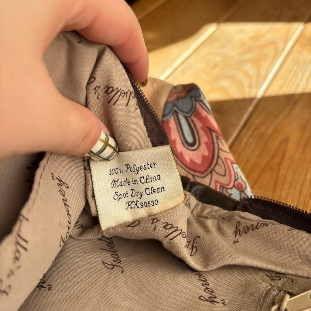 Isabella’s Journey Tan Floral Handbag - Image 9