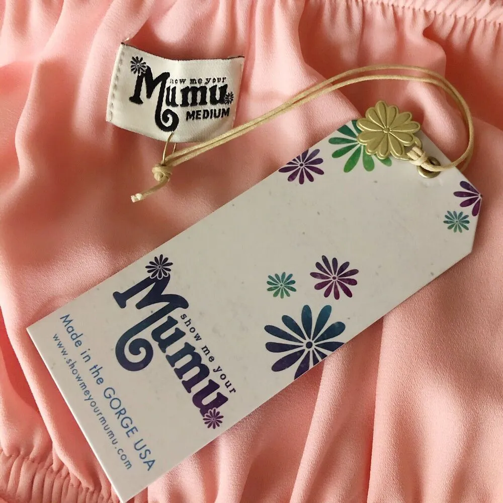 SHOW ME YOUR MUMU Heather Frosty Pink Halter Dress Medium - Image 6