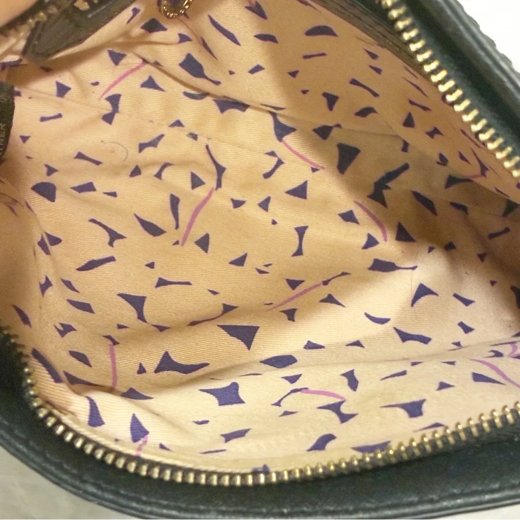 Marc by Marc Jacobs Black Embossed Patent Cow Leather Gold Hardware Crossbody - Image 4