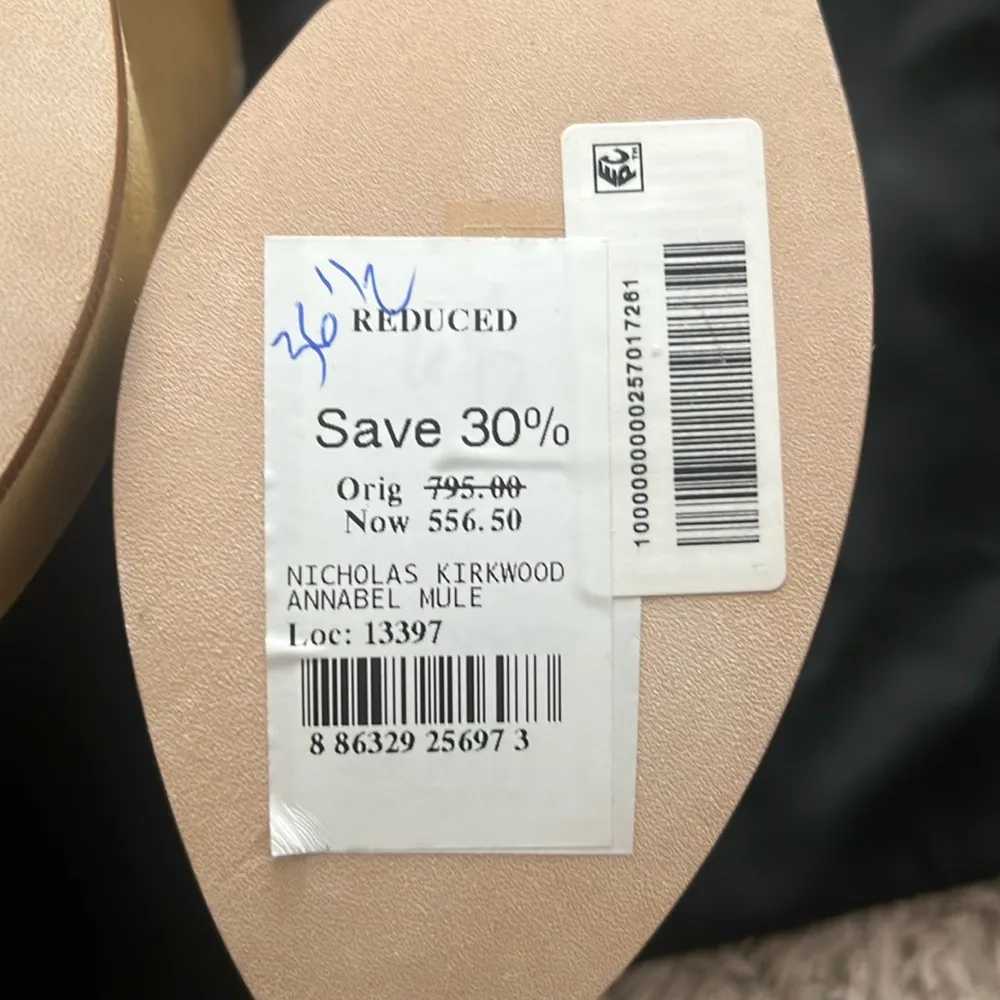 Nicholas Kirkwood Annabel Suede Mule in Hazel Suede Size 36.5 New +DustBag Tan - Image 10