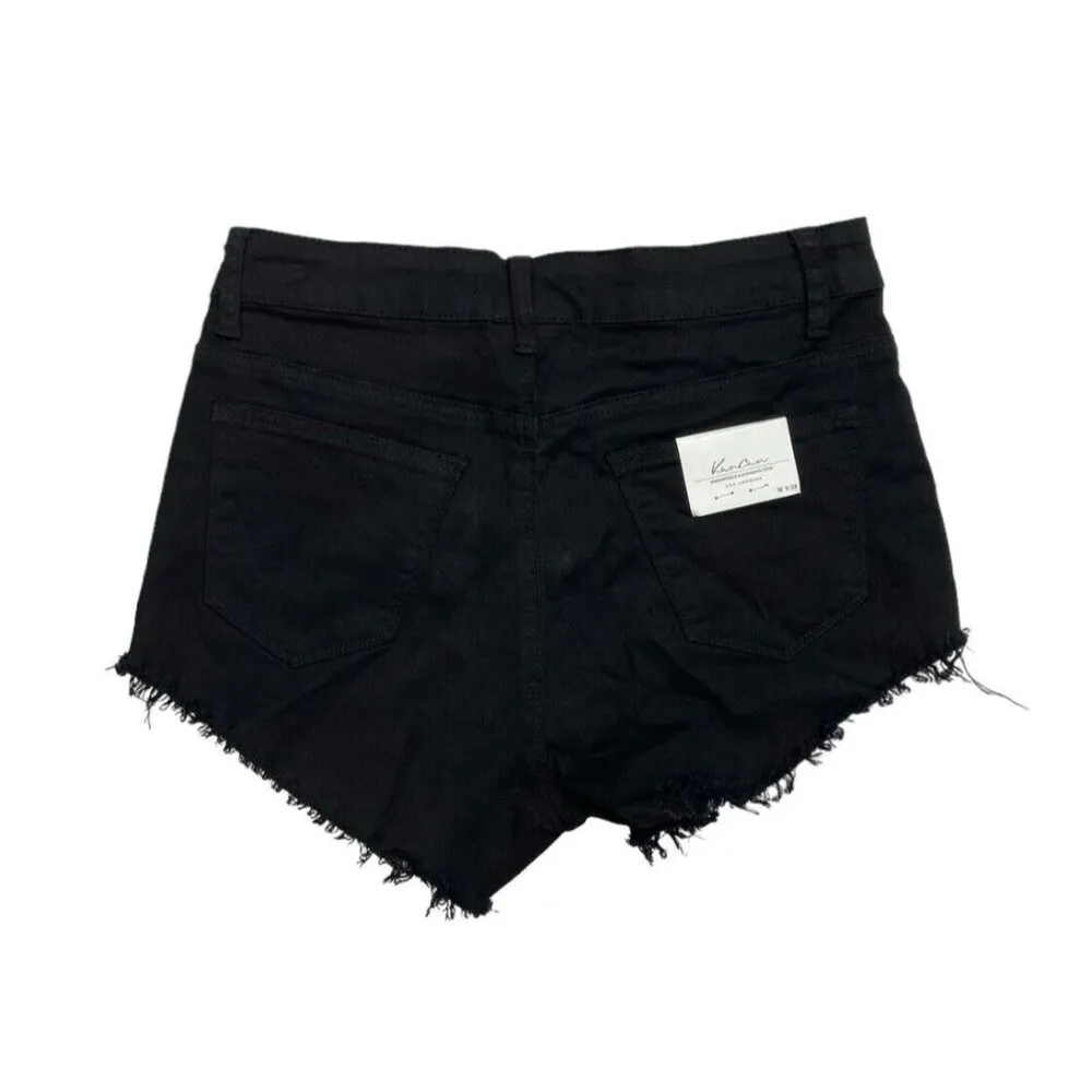 *New Kancan Estilo Shorts Womens Size 9/28 Black Festival Gothcore Fairy Core - Image 2