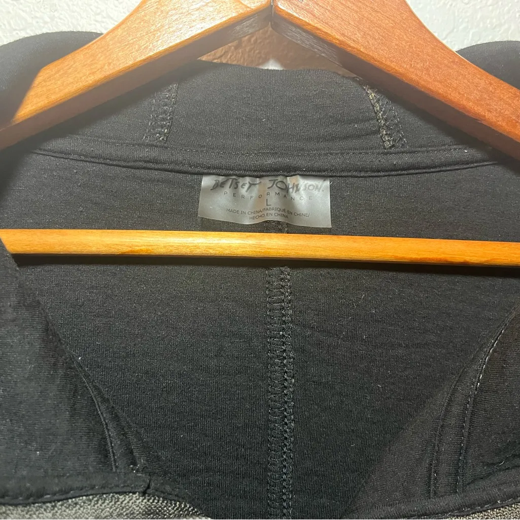 Betsey Johnson Black Hooded Jacket - Image 4