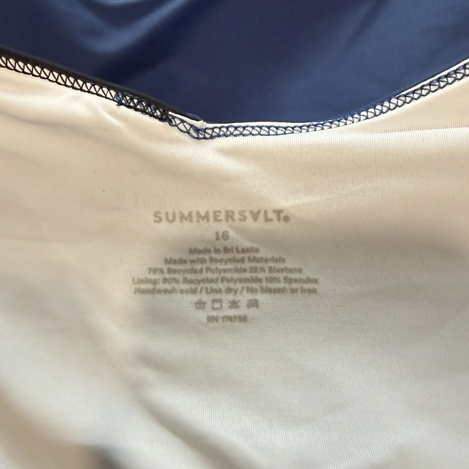 Summersalt The Marina Blue Colorblock One Piece Swimsuit Size 16 - Image 13