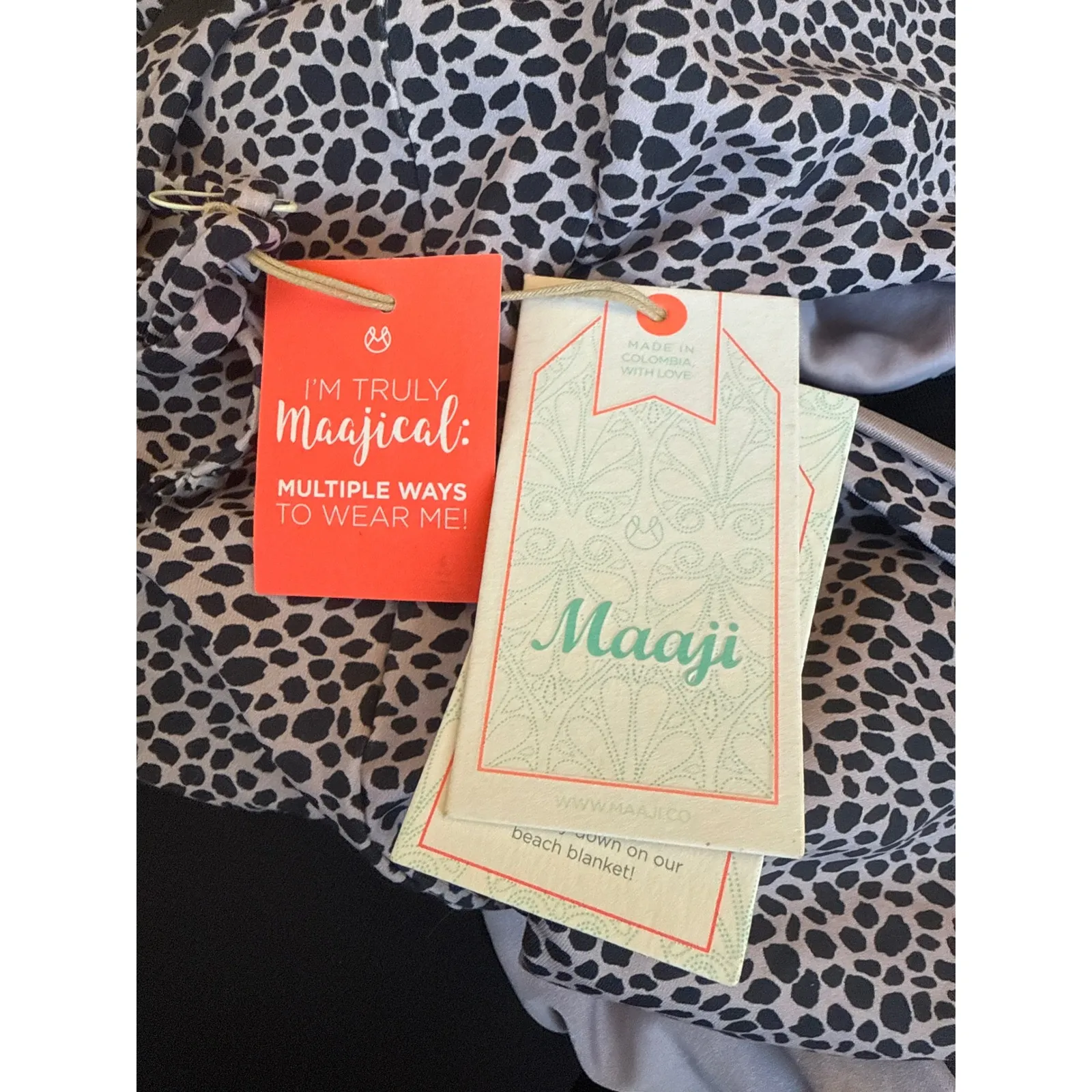 NWT MAAJI X Anthropologie CHEETAH SAFARI WRAP One Piece Swimsuit‎ Sz Medium $154 - Image 6