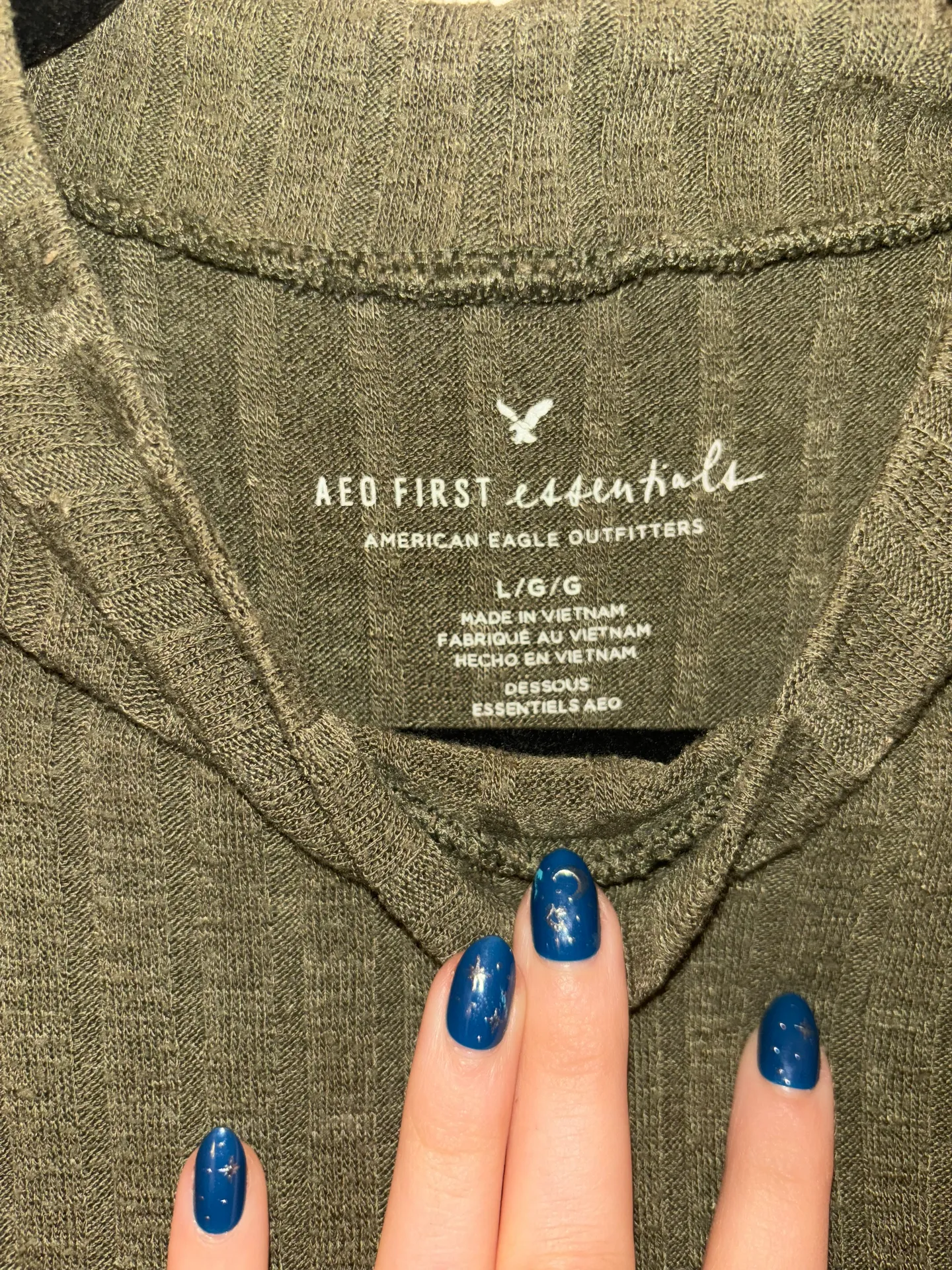 Green Mock Neck Tank Top - Image 2