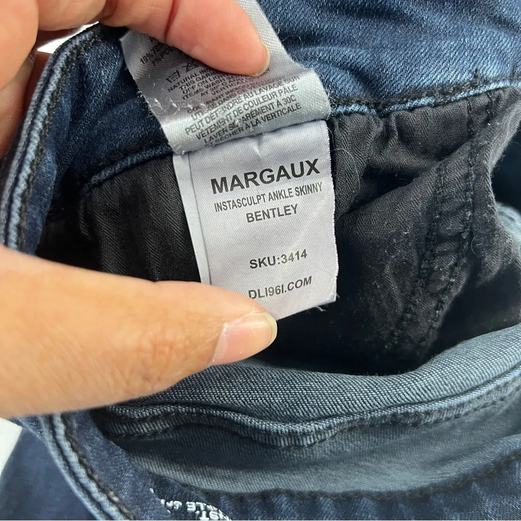 DL1961 Margaux Women's Dark Blue Denim Skinny Ankle Jeans Size 31 - Image 10